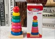 Wooden Multicolored Rainbow Tower - 1
