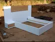 5x6 Wooden Storage Bed with Side Cabinets - White - 1