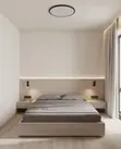 6x6 Wooden Platform Bed with Drawers - Modern Luxury - 1