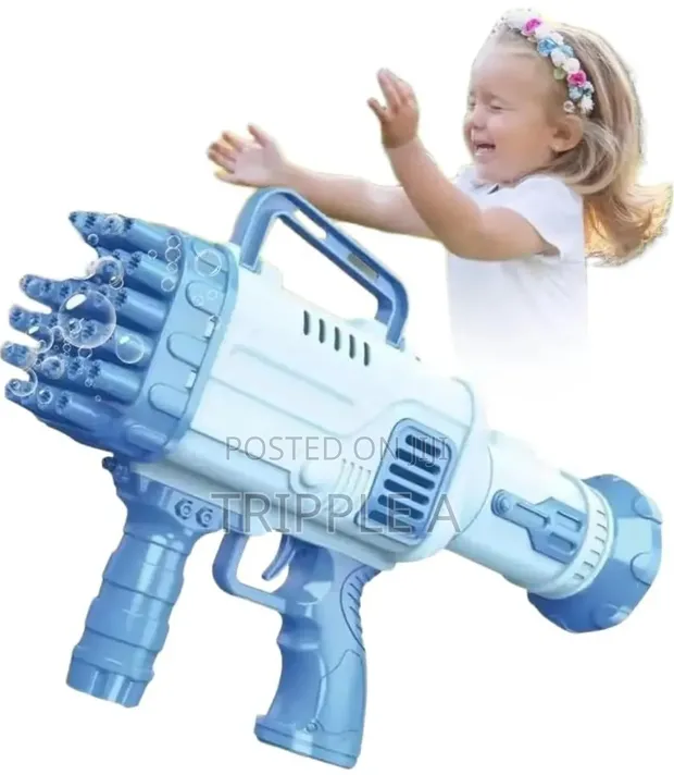 Bazooka Bubble Machine - 32 Hole Electric Bubble Gun - 1