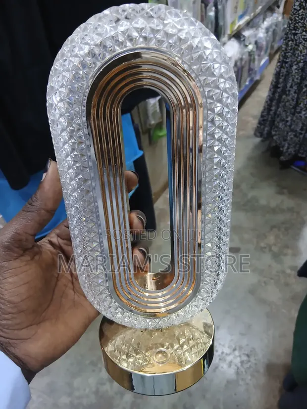 USB Rechargeable Crystal Table Lamp - 1