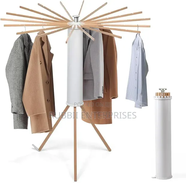 Rotating Collapsible Clothes Airer - 1