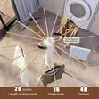 Rotating Collapsible Clothes Airer - 2