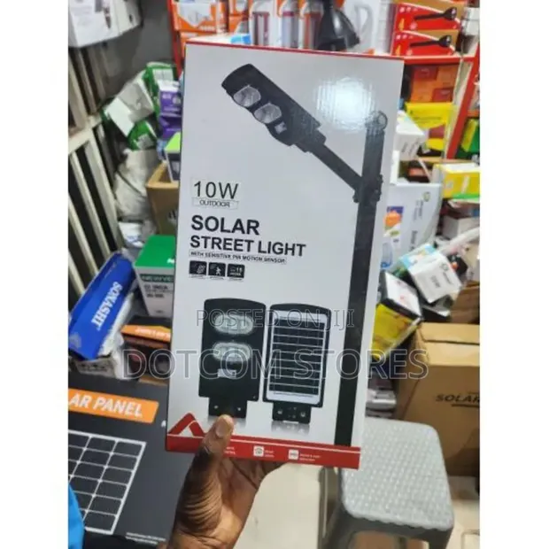 10W Outdoor Solar Street Light with Remote - 1
