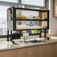 Over the Sink Rack 85cm - Double Tier - 3