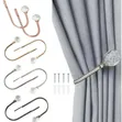 2 PCS Metal Curtain Holdbacks with Crystal Ball - 3