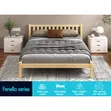 Plain Wooden Striped Bed Frame (5x6) - 1