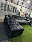 Brand New Dark Grey L-Shaped Sofa - 1