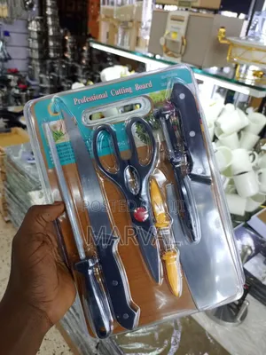 6-Piece Kitchen Knife Set with Scissors & Peeler