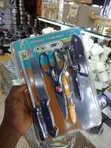 6-Piece Kitchen Knife Set with Scissors & Peeler - 1