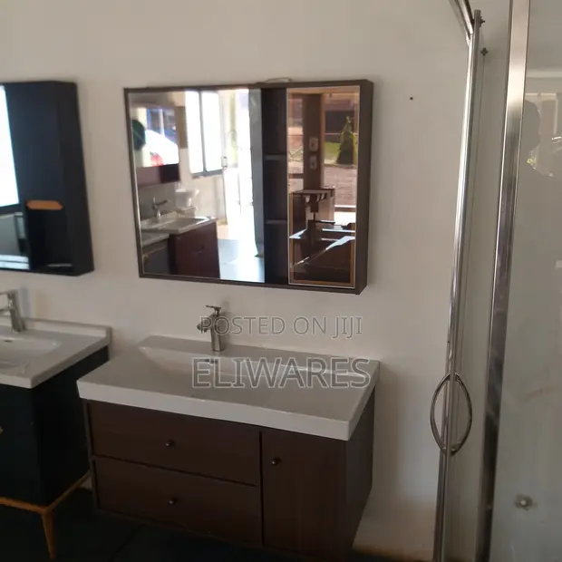 Brand New Wood-Mode Vanity Set with LED Lighting - 1