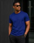 Royal Blue Round Neck T-Shirt - 2