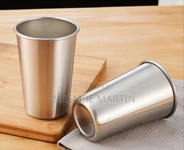 12 Pack 200ml Stainless Steel Pint Cups - 1