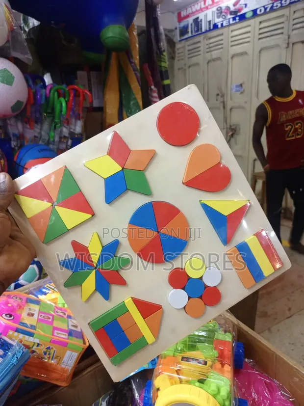 GD TOYS Educational Wooden Shapes Puzzle - 1