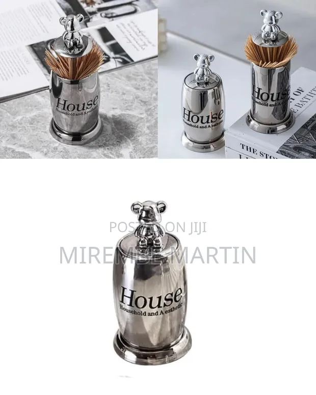 Stainless Steel Toothpick Holder Dispenser - 1