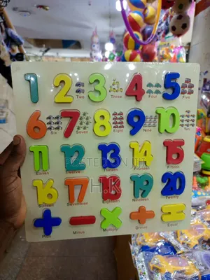 Wooden Number Puzzle Board (1-20)