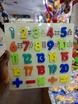 Wooden Number Puzzle Board (1-20) - 1