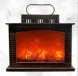 Simulated LED Fireplace Lantern - 1