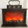 Simulated LED Fireplace Lantern - 2