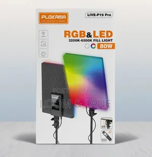 Plokama Live-P19 Pro 80W RGB LED Panel Fill Light