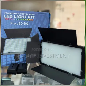 Pro LED 600 Professional Photo Video Light Kit