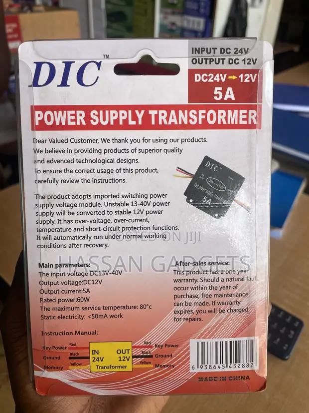 DC 24V to 12V 10A Step Down Converter (120W) - 1