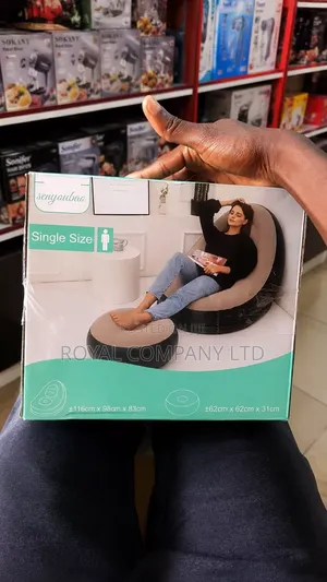 Inflatable Sofa Bed with Footrest - Brand New