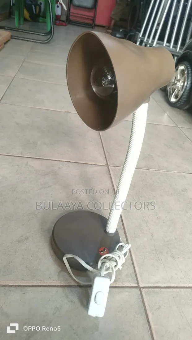 UK Used Brown Flexible-Neck Desk Lamp - 1
