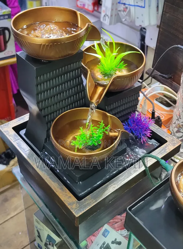 Table-Top Water Fountain with LED Lights - 1