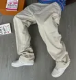 Baggy Cargo Pants - Cream - 2