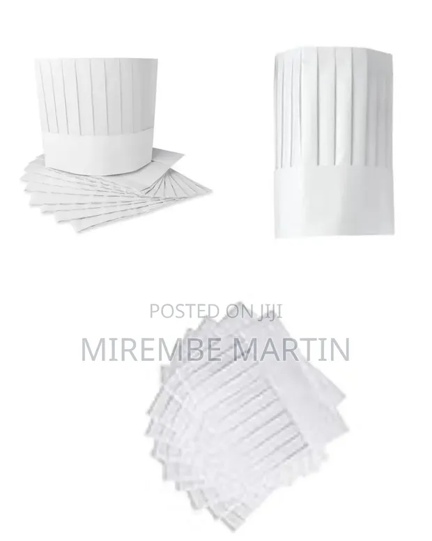 10 Pieces Disposable Chef Hats - 1