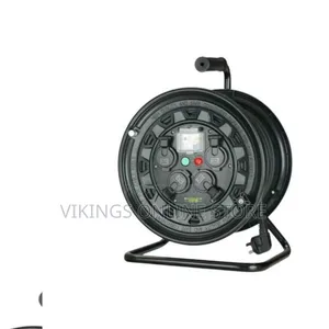 Heavy-Duty Industrial Extension Cable Reel Charger with Digital Energy Meter