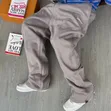 Baggy Plain Sweater Pants - Brown - 2