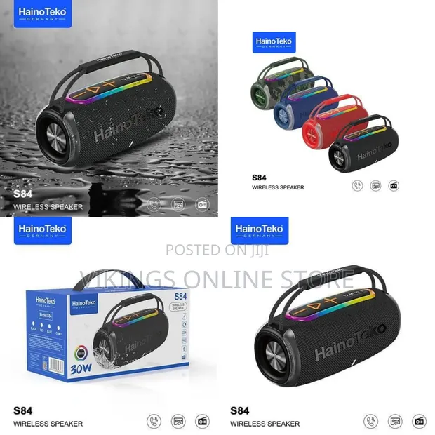 HAINOTEKO S84 Portable Bluetooth Speaker with Power Bank - 1