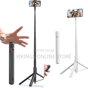 TT01 Extendable Bluetooth Selfie Stick Tripod, 69.6" Automatic