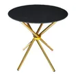 Hamish Black Marble Top Side Table - 1