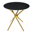Hamish Black Marble Top Side Table - 2