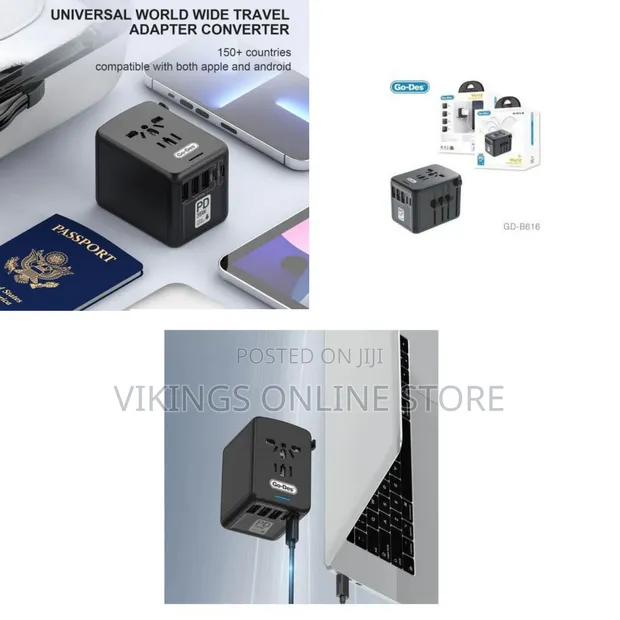 Go-Des Universal International Travel Power Adapter - 1