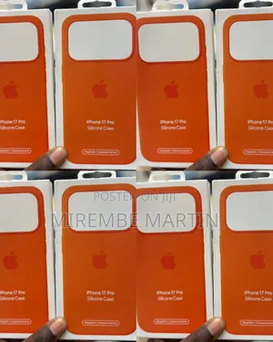 iPhone 17 Promax Silicone Case - Orange