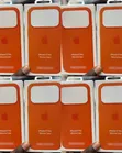 iPhone 17 Promax Silicone Case - Orange - 1