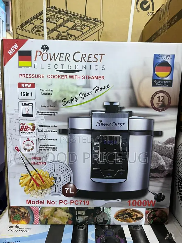 Power Crest Electronics 7L Electric Pressure Cooker - 1