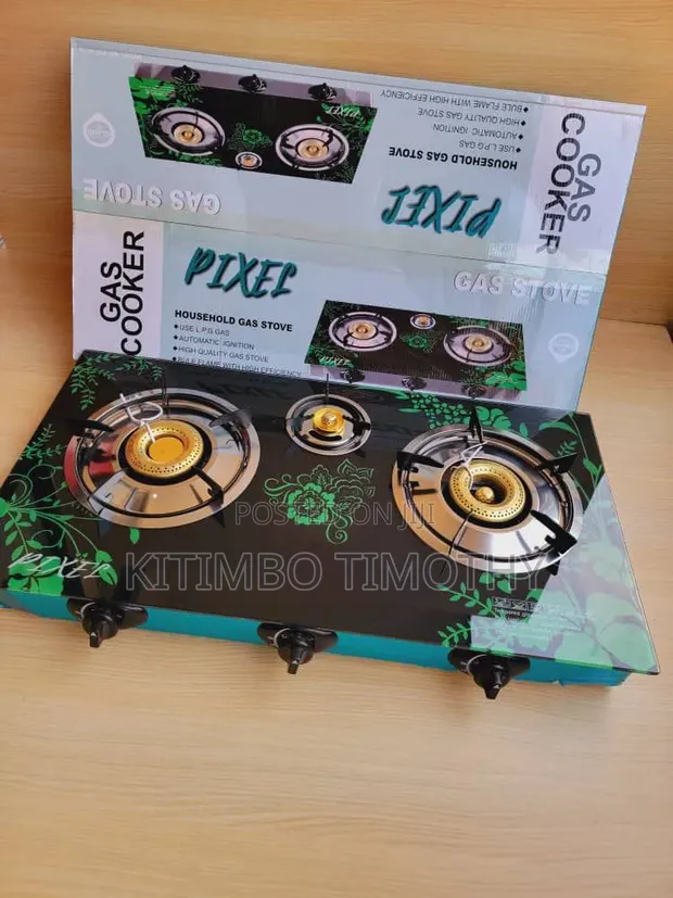 Brand New 3-Burner Gas Cooker Plate - 1