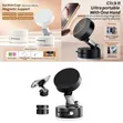 Magnetic Car Phone Holder with Suction Cup - 1