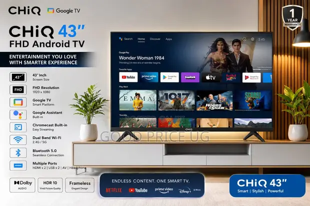 43-Inch CHiQ Android TV - 1