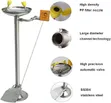 Eye Wash Station with Pedal - Stainless Steel - 1