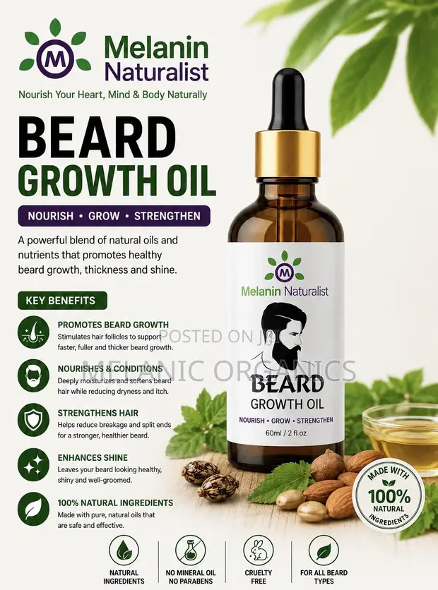 Natural Beard Growth Oil - 1