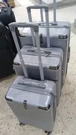 Hard-Shell Vertical Ribbed Spinner Suitcase Set (3pcs) - 1