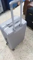 Medium Sleek Silver Hardshell Suitcase - 2
