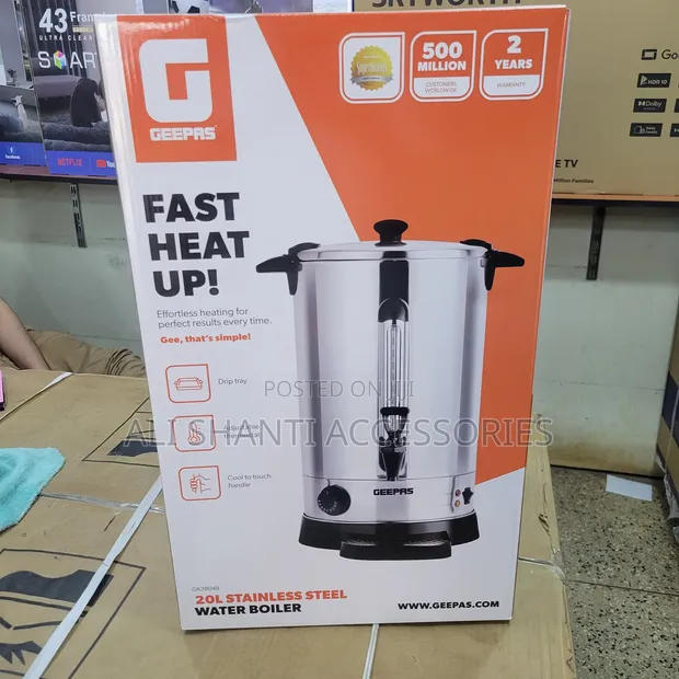 Geepas 20L Stainless Steel Water Boiler - 1