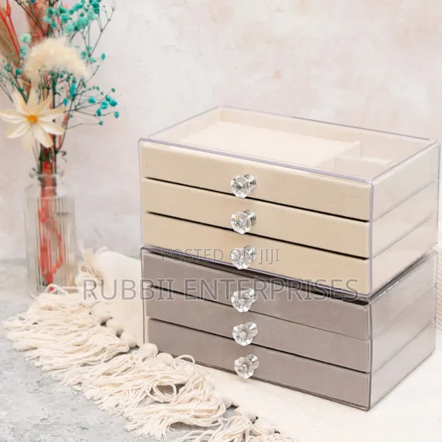 Multi-Layer Transparent Acrylic Jewelry Organizer - 1